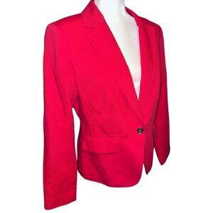 Michael Kors Linen Blend One Button Blazer Size 12